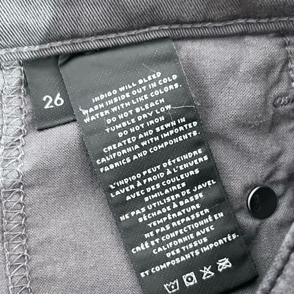 J. Brand Zion Velvet Crop Skinny Jeans in Asphalt Size 26 - Picture 11 of 14